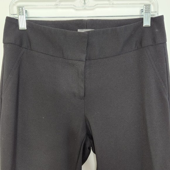 Vince Camuto Pants 4 Black Flat Front Mid Rise Stretch Nylon Blend - Picture 2 of 8